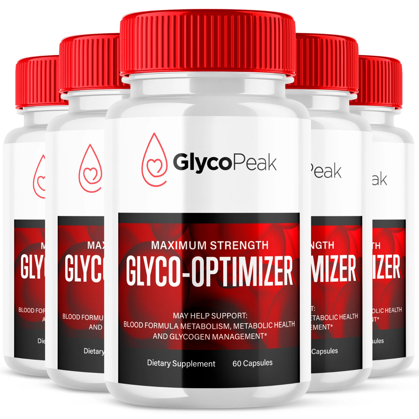 Glyco Peak Advanced Formula Blood Support Balance Supplement 300 Capsules