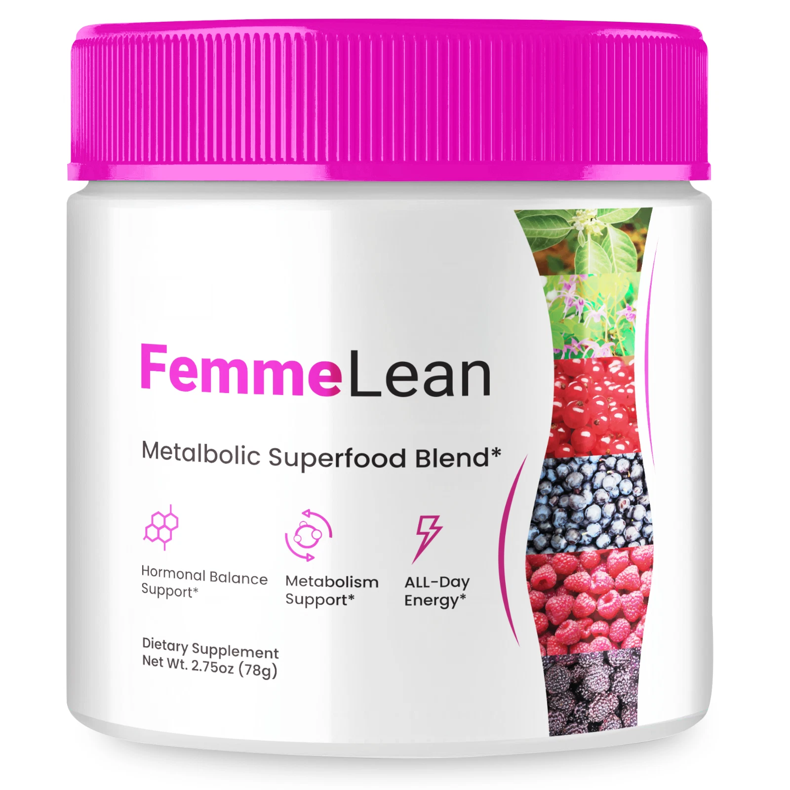 FemmeLean Superfood Powder Supplement, Femme Lean Weight Management (1 Pack)