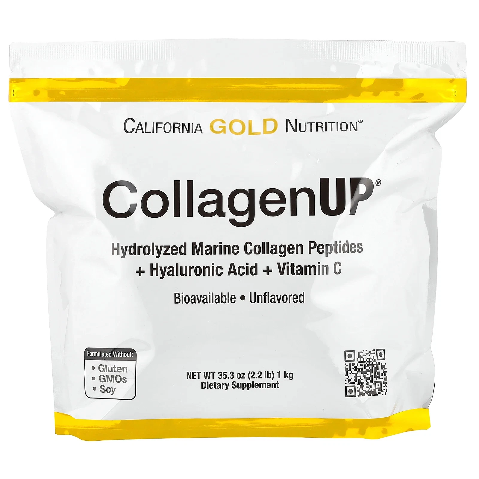 CollagenUP®, Hydrolyzed Marine Collagen Peptides with Hyaluronic Acid and