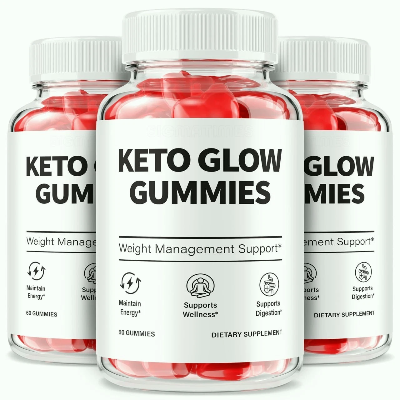 (3 Pack) Keto Glow Keto ACV Weight Loss Gummies, KetoGlow Gummies for Energy
