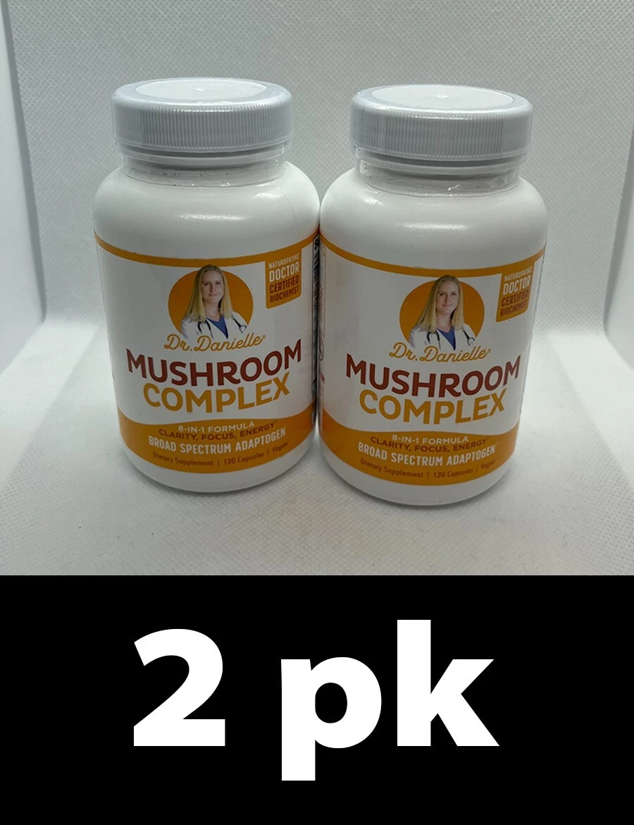 2pk MUSHROOM COMPLEX by Dr. Danielle 120ct each BB 1/27 d28