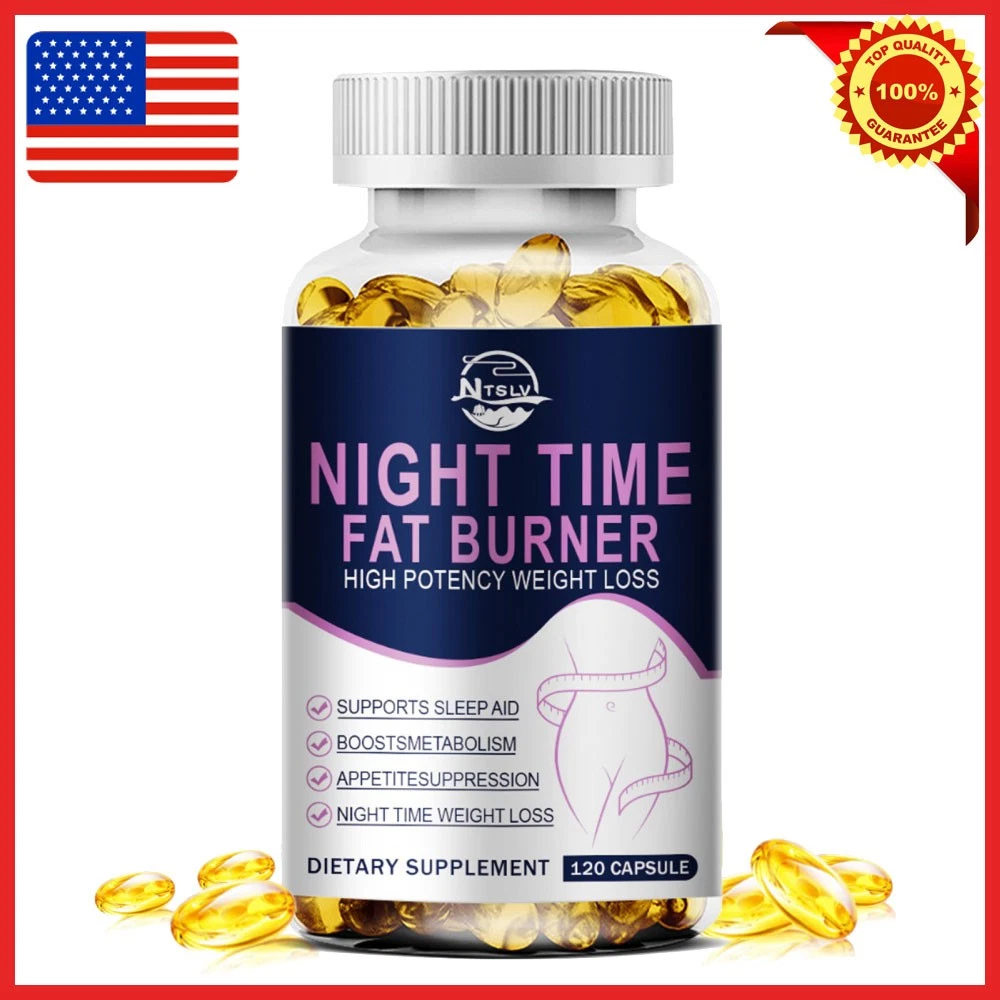 GLP-1 Weight Loss Fat Burner Diet Supplement Night Time Slimming Capsules