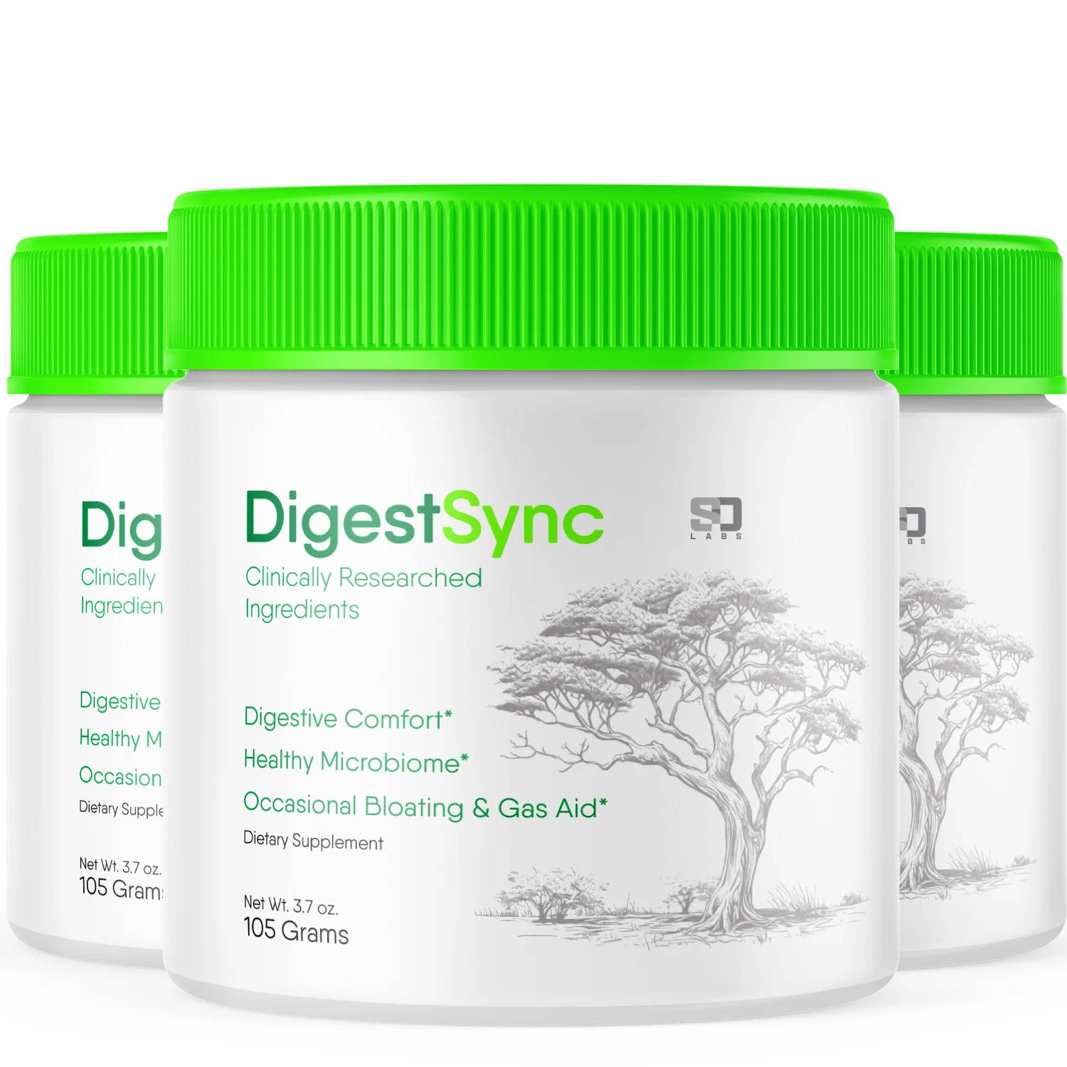 DigestSync Powder - Digestive Balance and Well-Being Support (3 Pack)