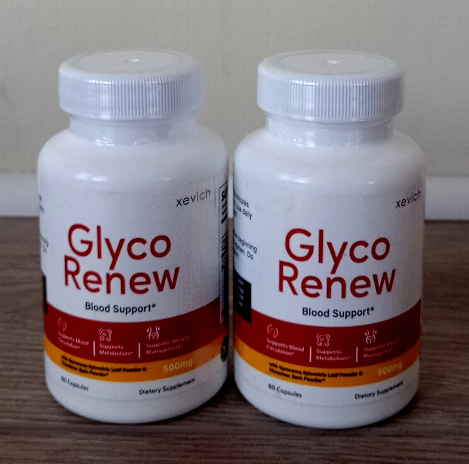 2-Pack Glyco Renew Blood Support for Healthy Blood Sugar 60x2=120 Capsules 10/26