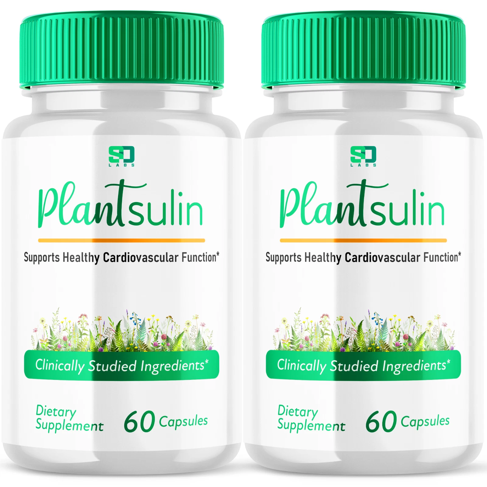 (2 Pack) Plantsulin Supports Healthy Cardiovascular Function Pill (120 Capsules)