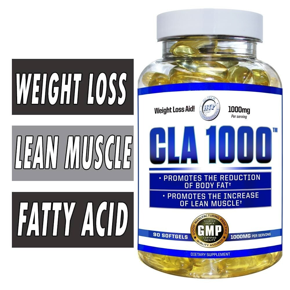 Hi-Tech Pharmaceuticals CLA 1000mg Weight Loss and Fat Loss Aid 90 Softgels New