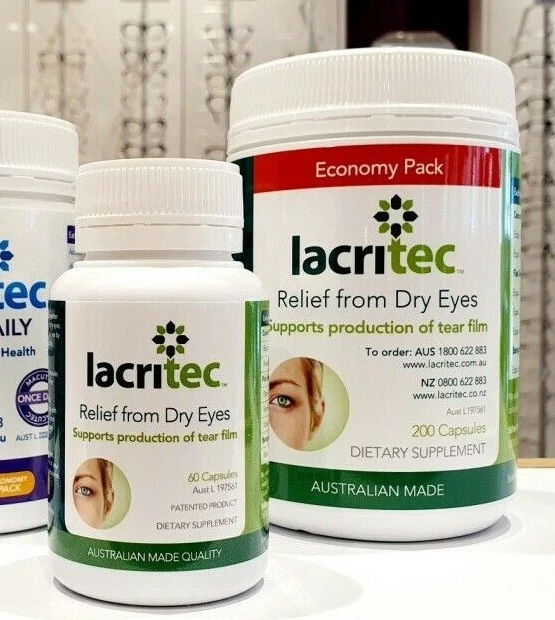 Lacritec 60/200 capsules Relief From Dry Eyes Supports Production of Tear Film
