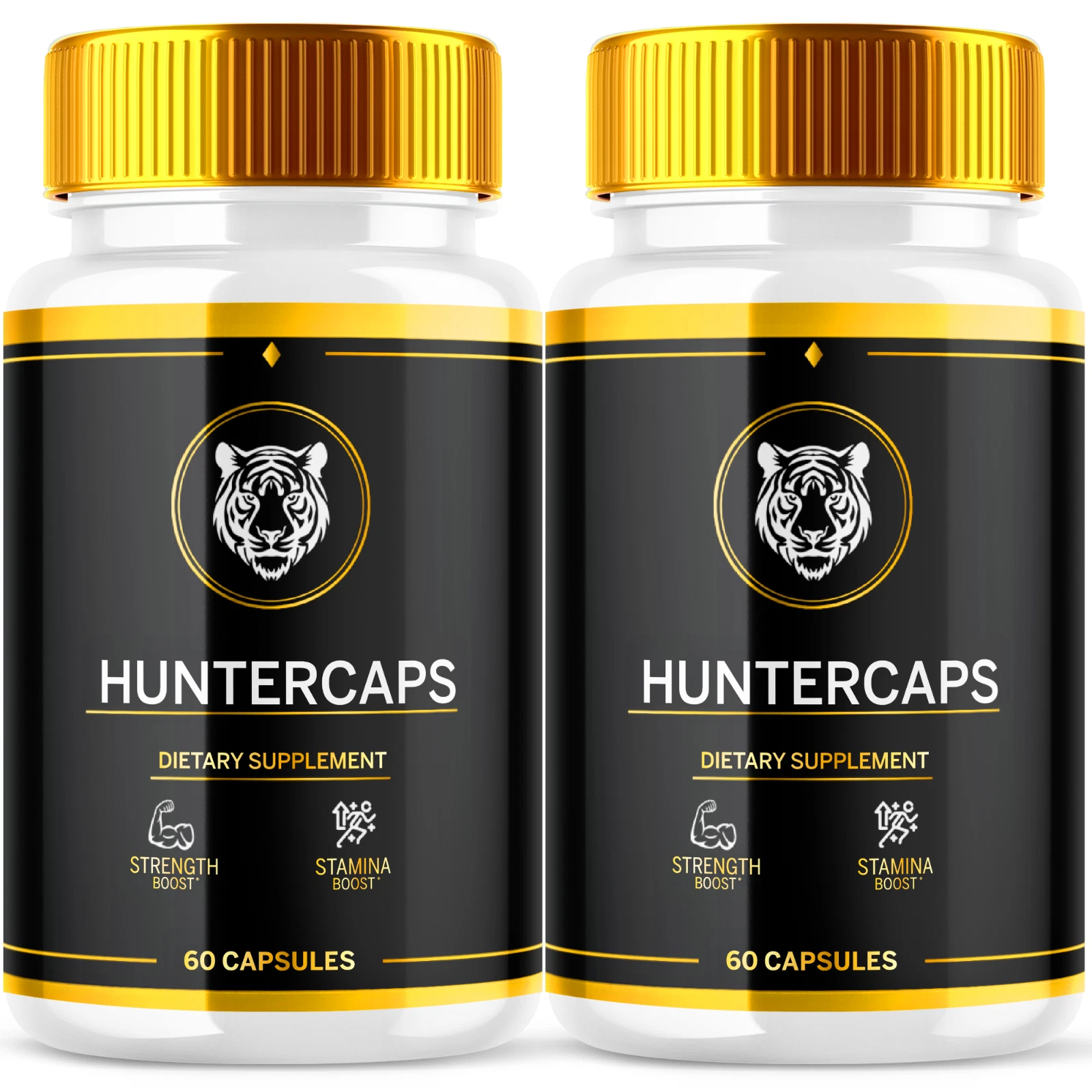 Huntercaps Advanced Supplement Pills for Men with Natural Ingredients 120 Caps