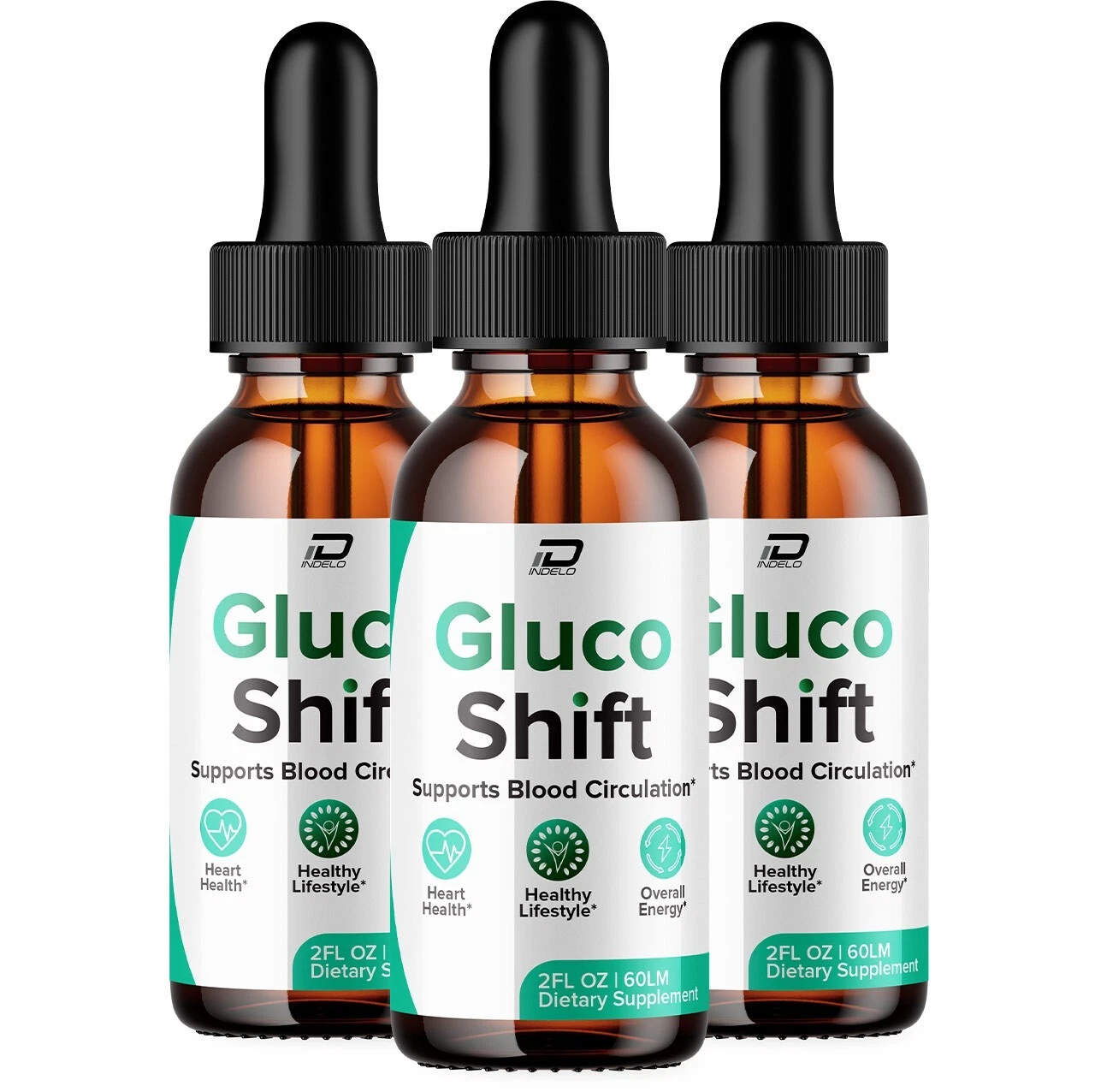 (3 Pack) Gluco Shift Drops Blood Support Formula – GlucoShift Liquid Healthy