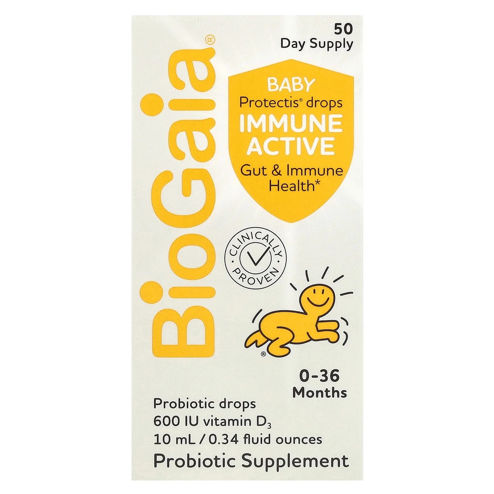 Baby Protectis Drops, Immune Active, 0-36 Months, 0.34 fl oz (10 ml)