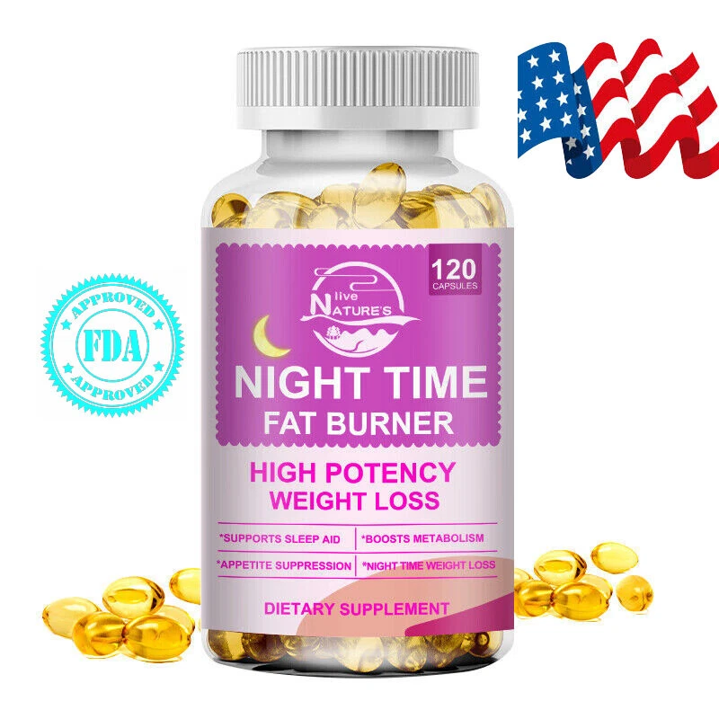 Night Time Fat Burner Supplement For Fat Burn Weight Loss Appetite Suppressant