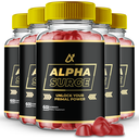 (5 Pack) Alpha Surge Men Gummies, Maximum Strength Male Performance Gummy