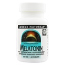 Source Naturals Melatonin 2.5mg, Peppermint, 60 Tablets