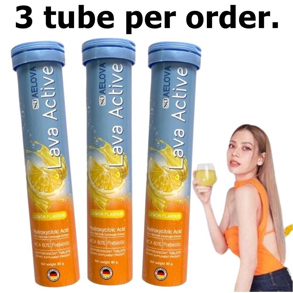 3X Aelova Lava Active Dietary Supplement Control Weight Slimmimg Metabolism Effe