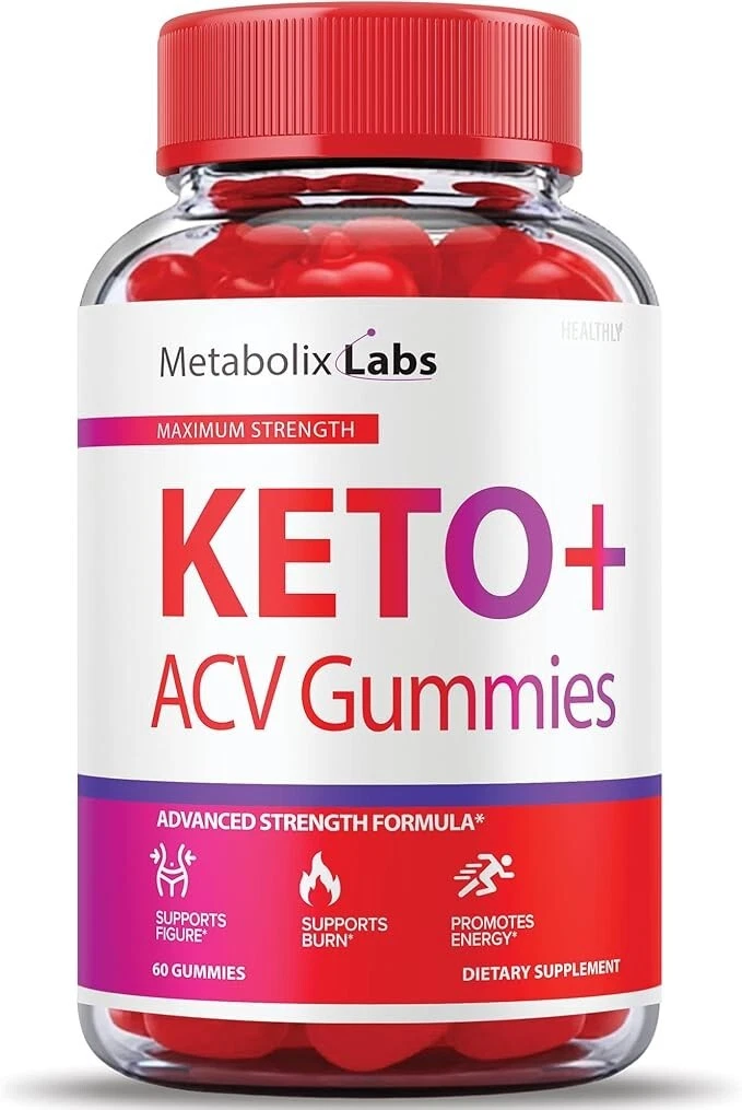 Metabolix Labs Keto ACV Gummies Maximum Strength Dietary Supplement (60 Gummy)