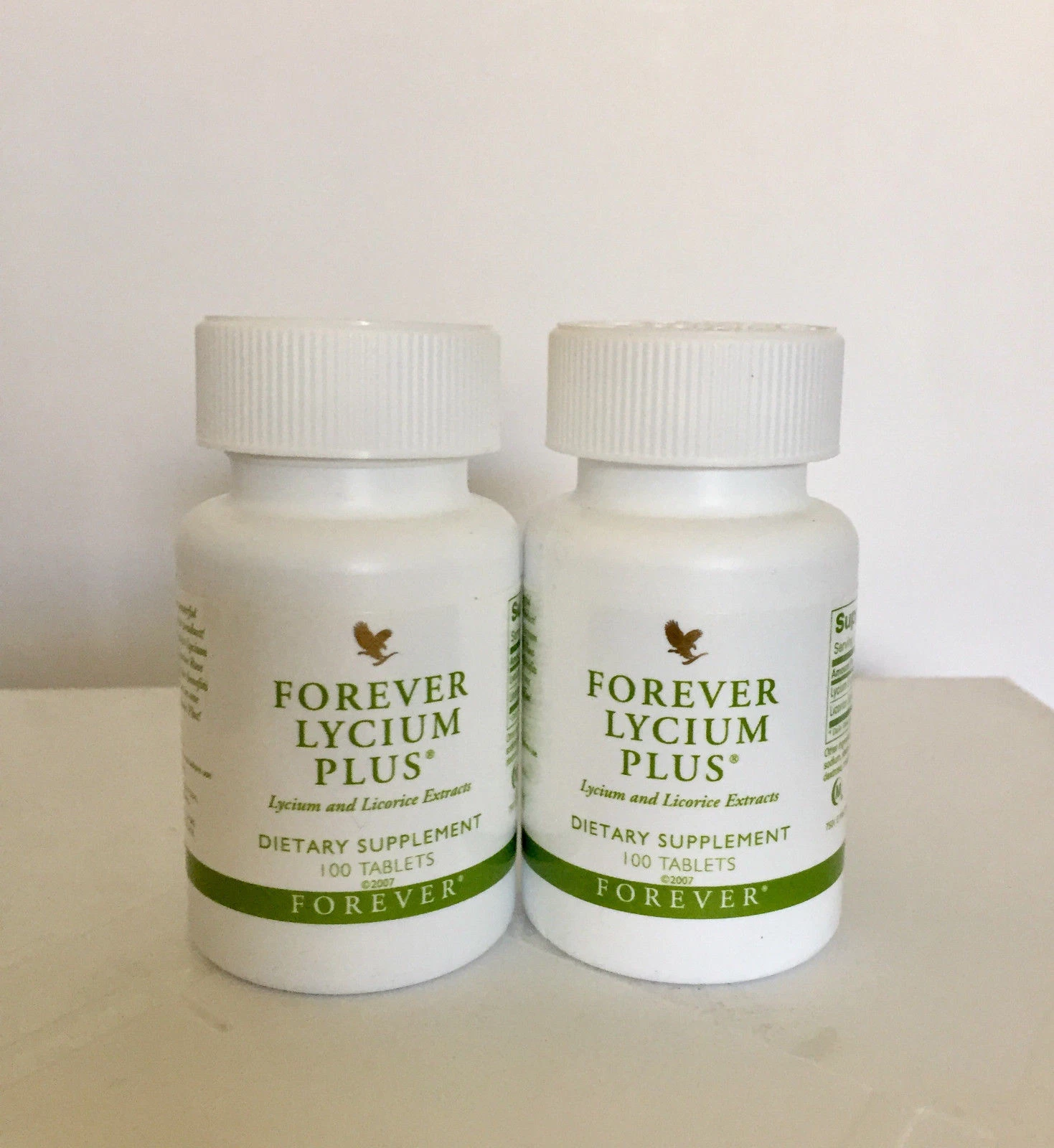 2 bottles Forever LYCIUM Plus 100 tabl.ea. Eyesight, Skin HALAL / KOSHER