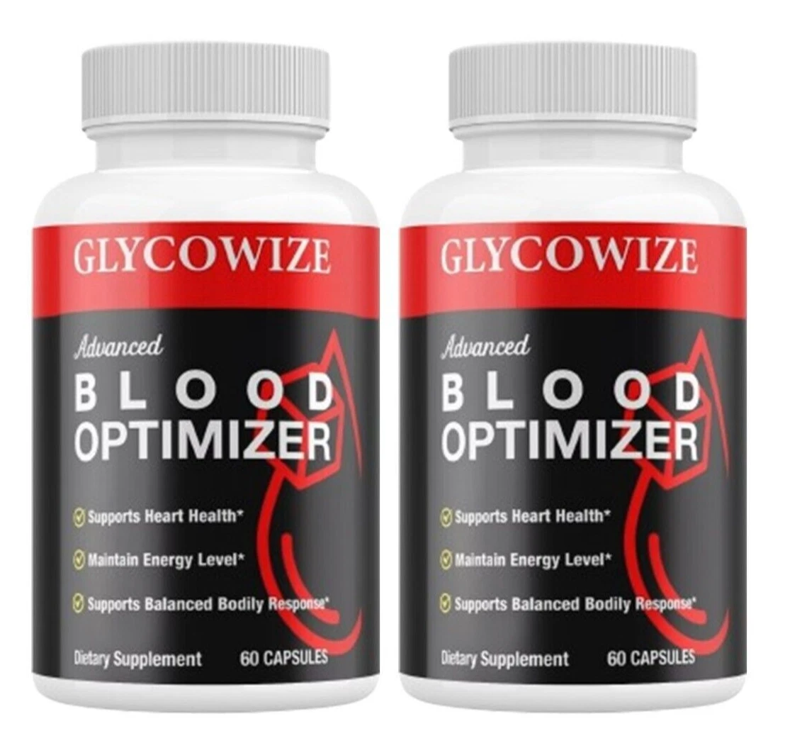 (2 Pack) Glycowize Blood Optimizer Glyco Wize Blood Support Pills (120 Capsules)