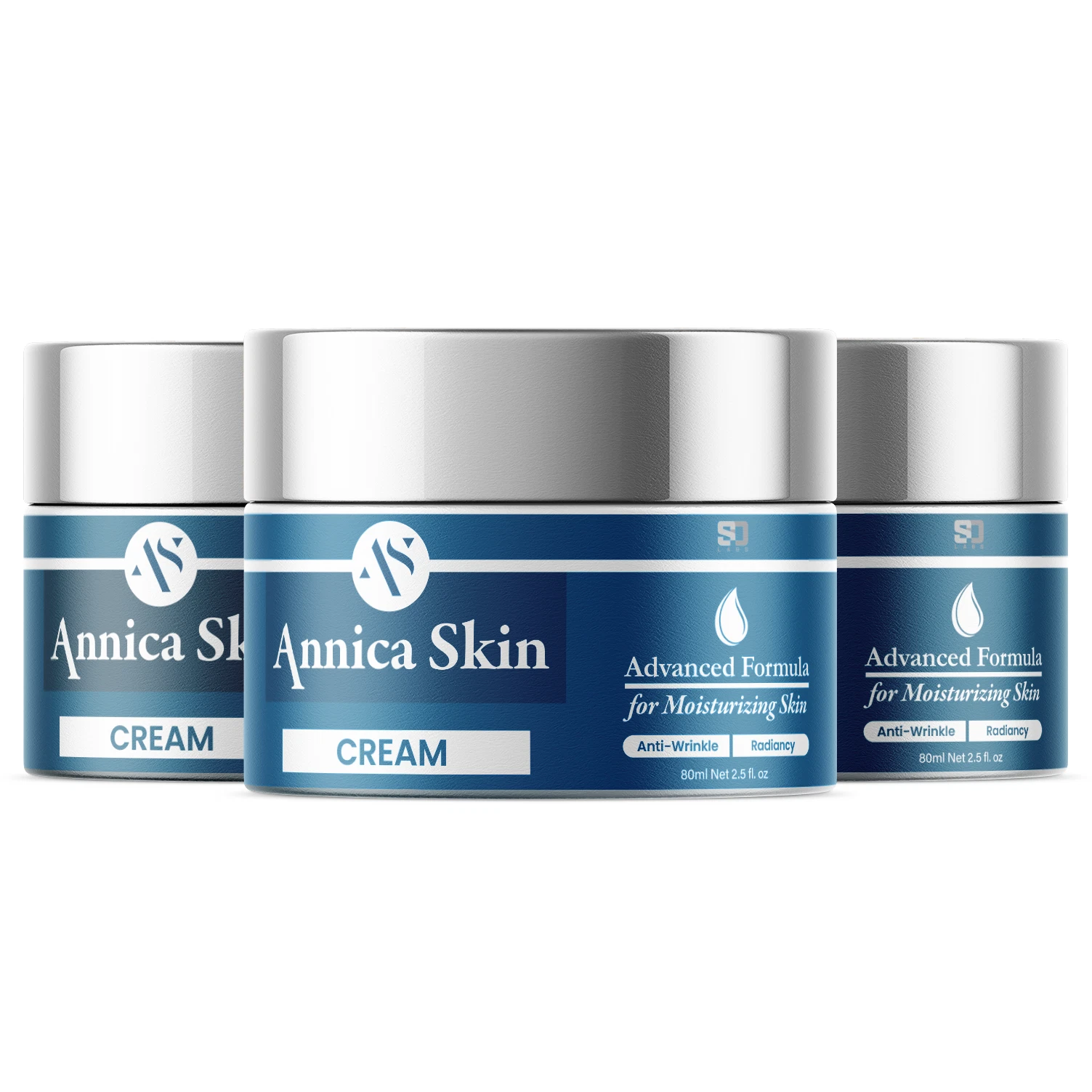 (3 Pack) Annica Ageless Moisturizer Cream, Wrinkle Remover For All Skin Types