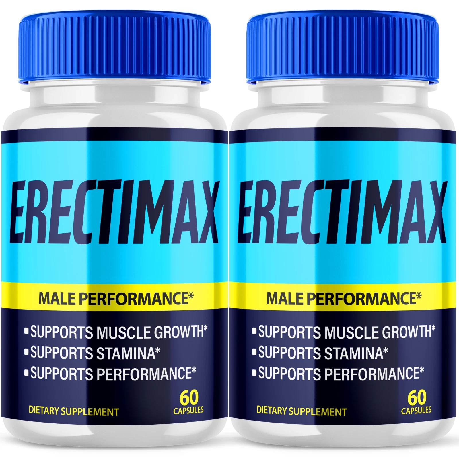 Erectimax Male Pills Advanced Vitality Support Formula Supplement, 120 Capsules