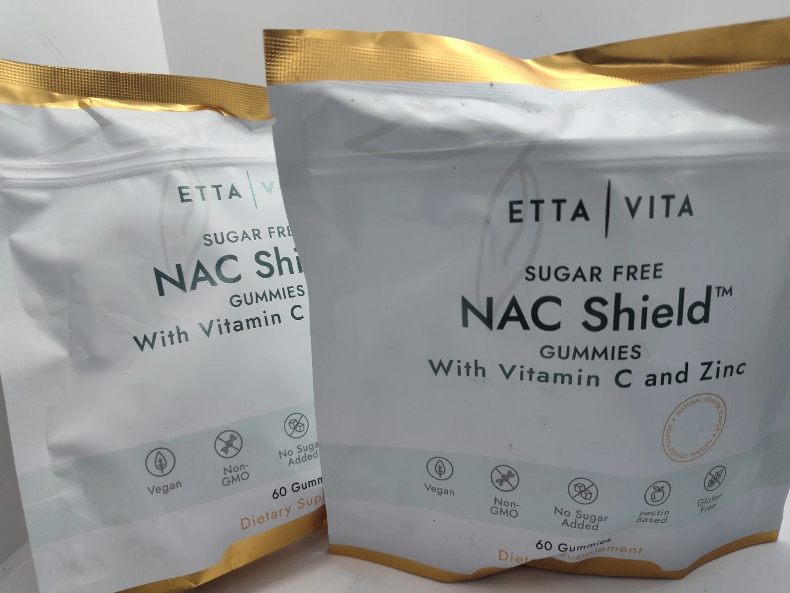 {2 Pack} SUGAR-FREE NAC GUMMIES, N-ACETYL CYSTRINE VITAMIN C & ZINC 4/26