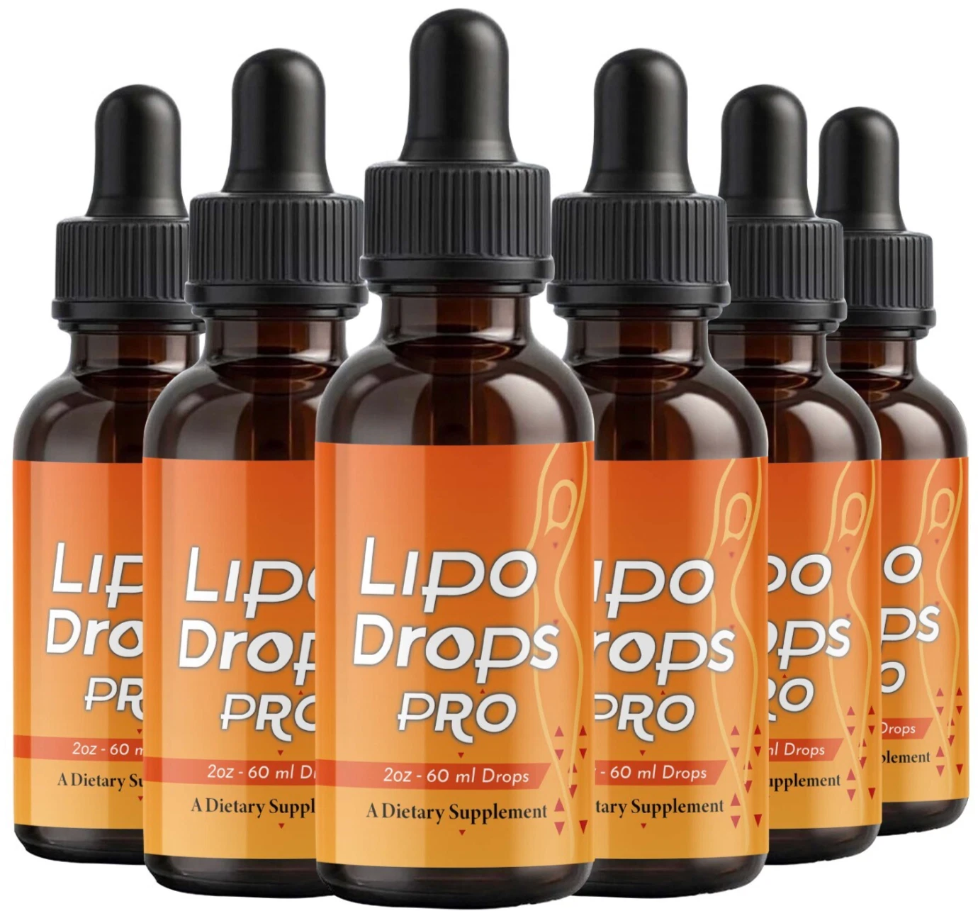 (6 Pack) Lipo Drops Pro Health Management, LipoDropsPro Advanced Support