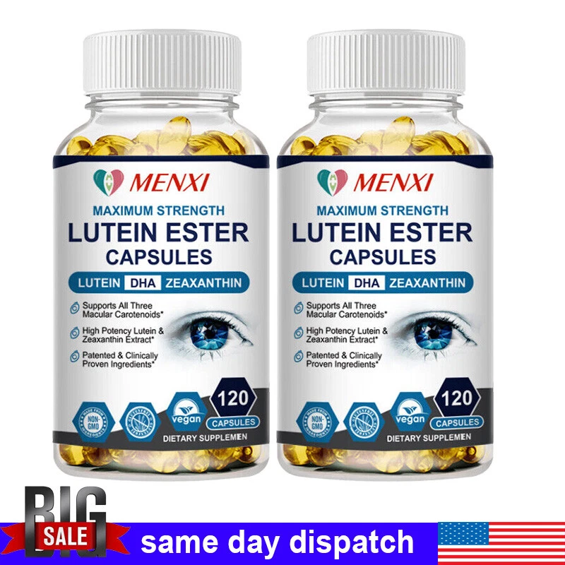 2Packs Eye Vitamins Lutein,Zeaxanthin,Relief Eye Strain,Vision Health,Supplement