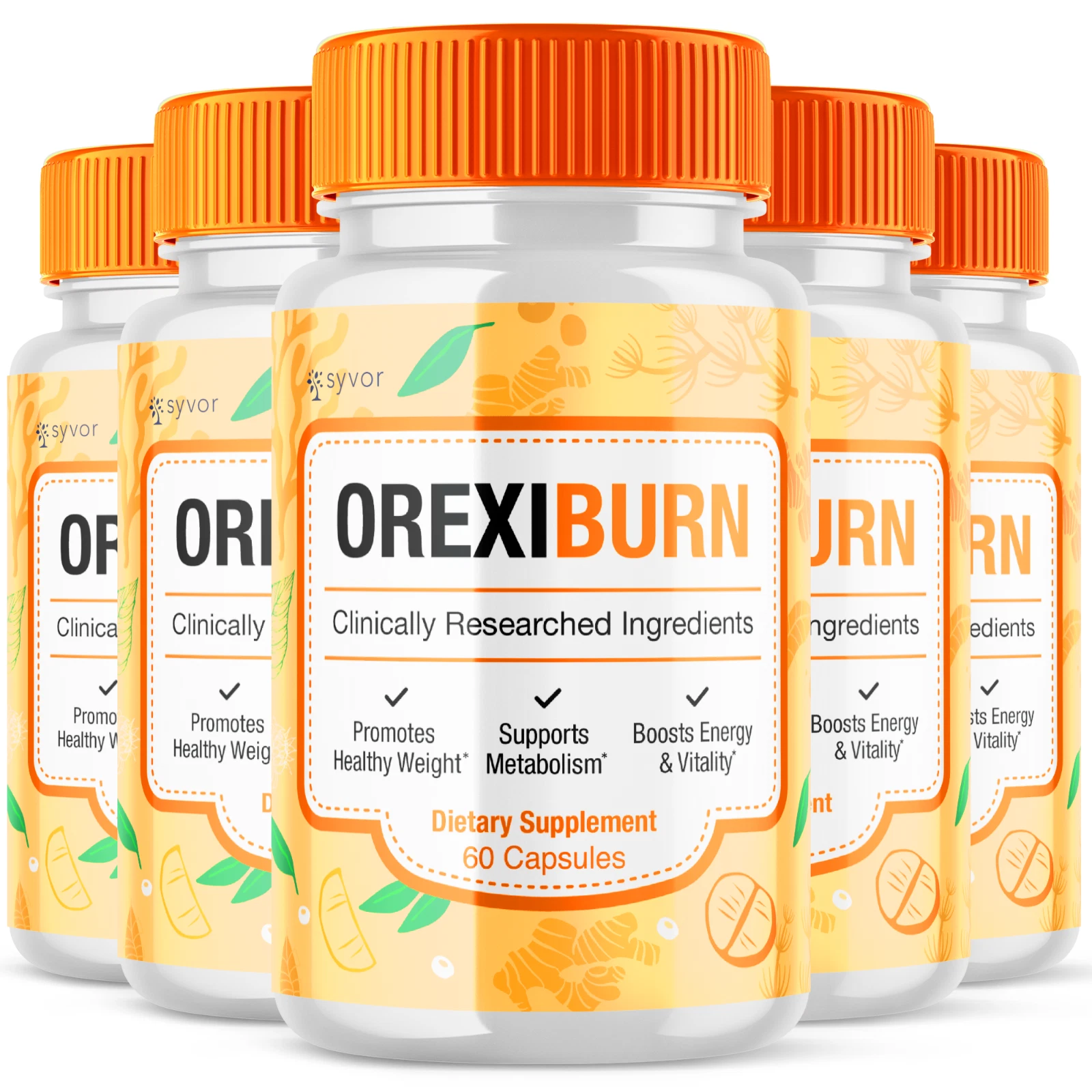(5 Pack) Orexi Burn Advanced Weight Loss Support Orexi Burn Maximum Strength