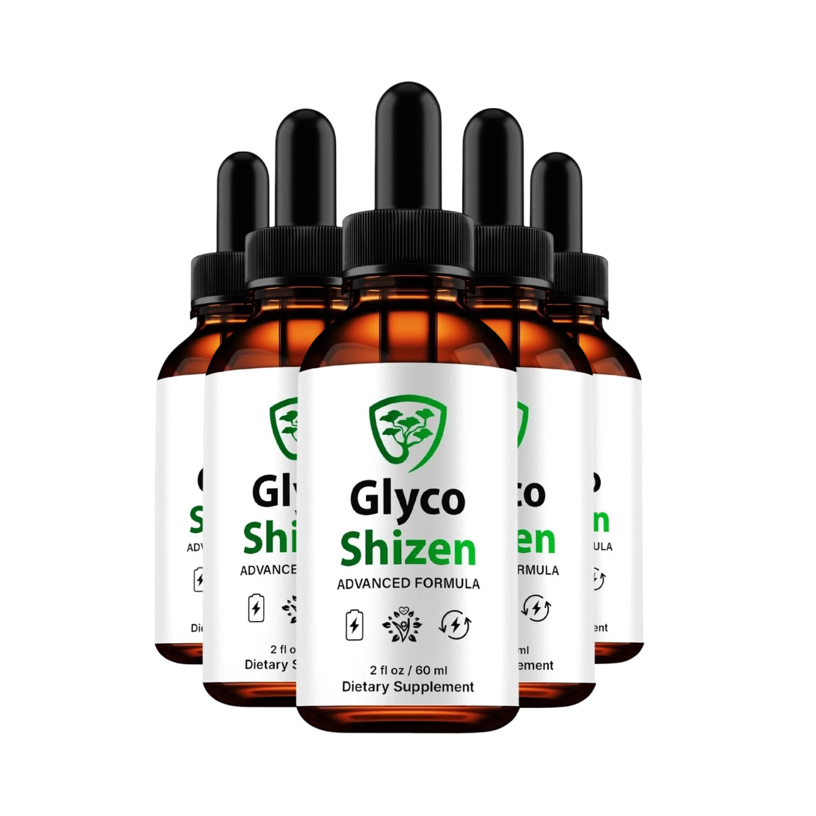 (5-Pack) Glyco Shizen Drops, GlycoShizen Drops Advanced Liquid Drop Supplement