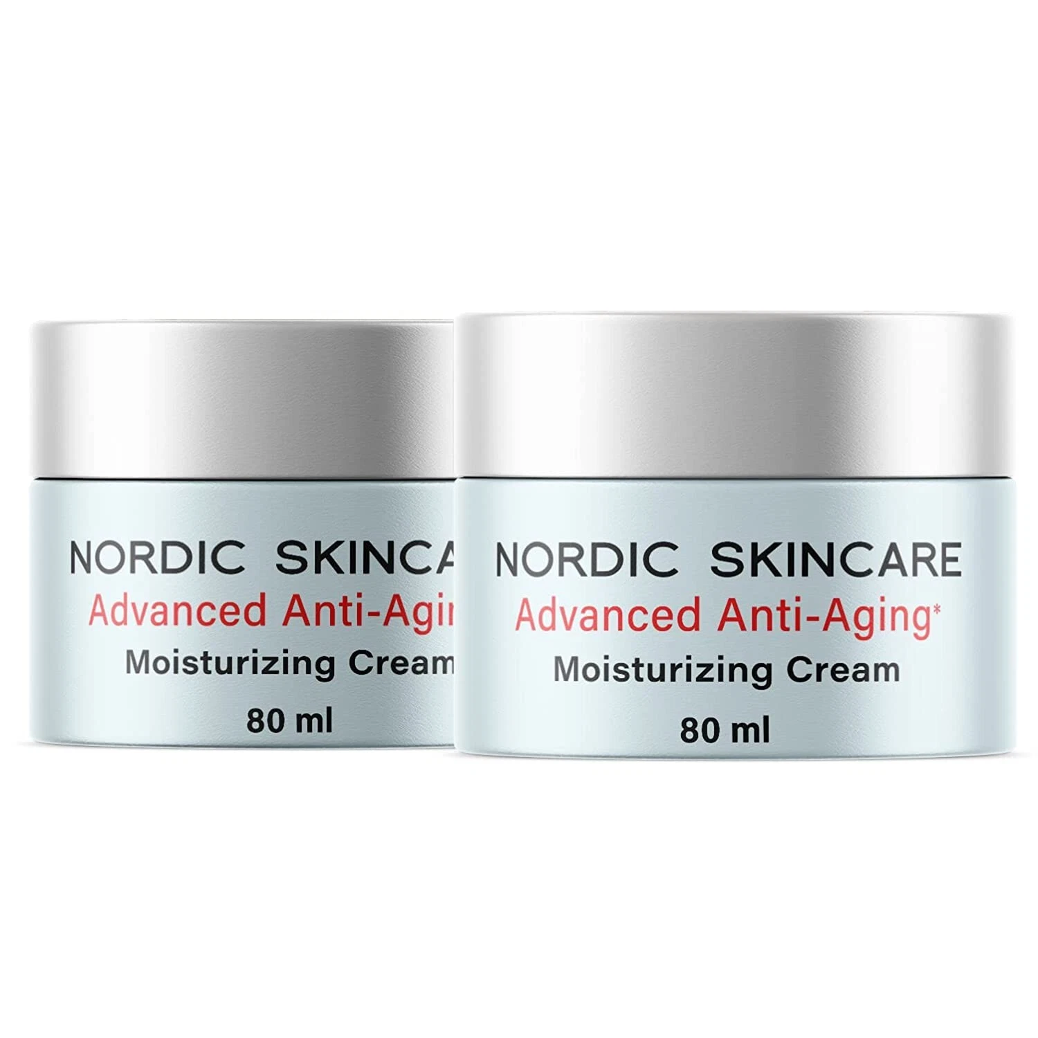 (2 Pack) Nordic Skincare Anti-Aging Cream - Anti-Wrinkle Moisturizing Face Cream