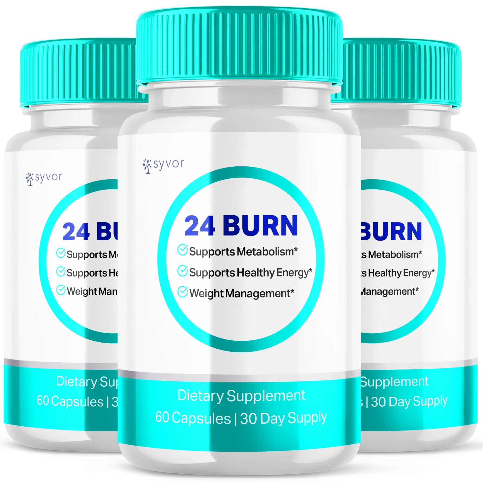 24 Burn Advanced Burner Formula Natural Energy and Fitness Support 180 Capsules