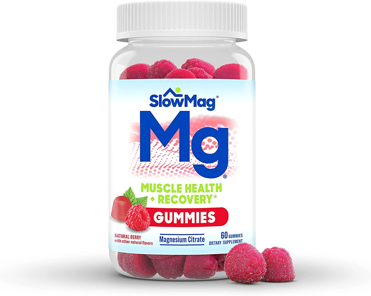 (2PK) SlowMag Mg Muscle Health+Recovery, Berry 60 Gummies 367618117606VL