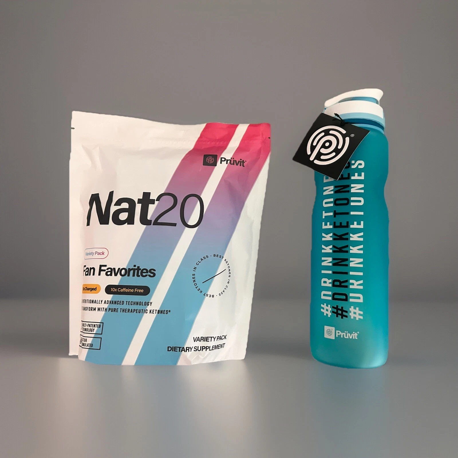 Pruvit Keto OS MAX NAT Ketones NAT 20 Variety 20 Packets EXP 02-2026 Free Ship.