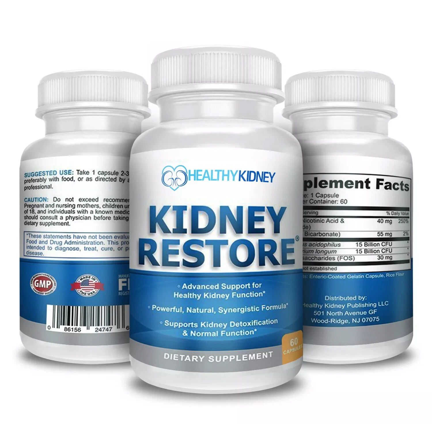 Kidney Restore - Kidney Health Cleanse Detox & Repair Natural Supplement