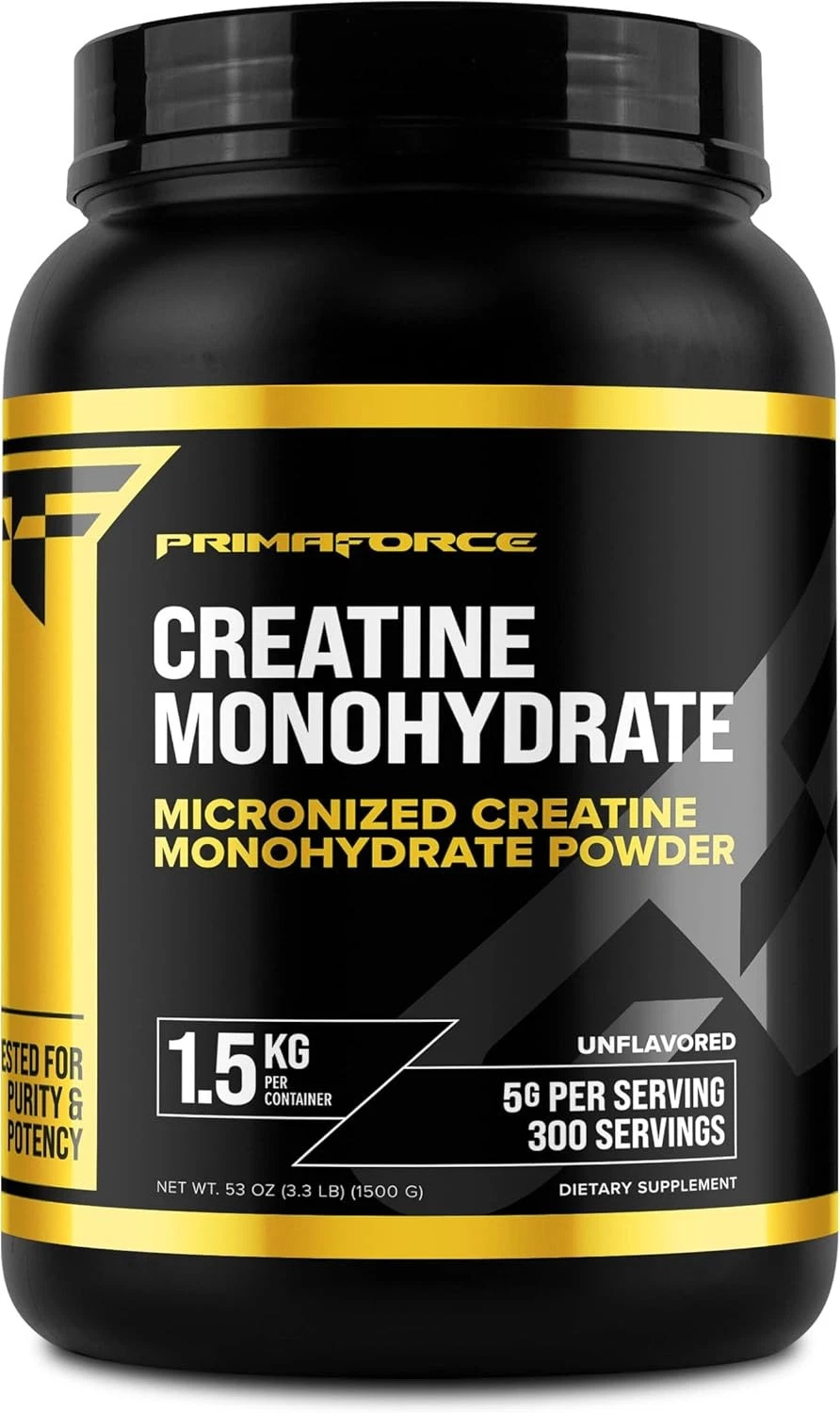 Primaforce Creatine Monohydrate Supplement – 1.5 KG 300 Servings (Pack of 1)
