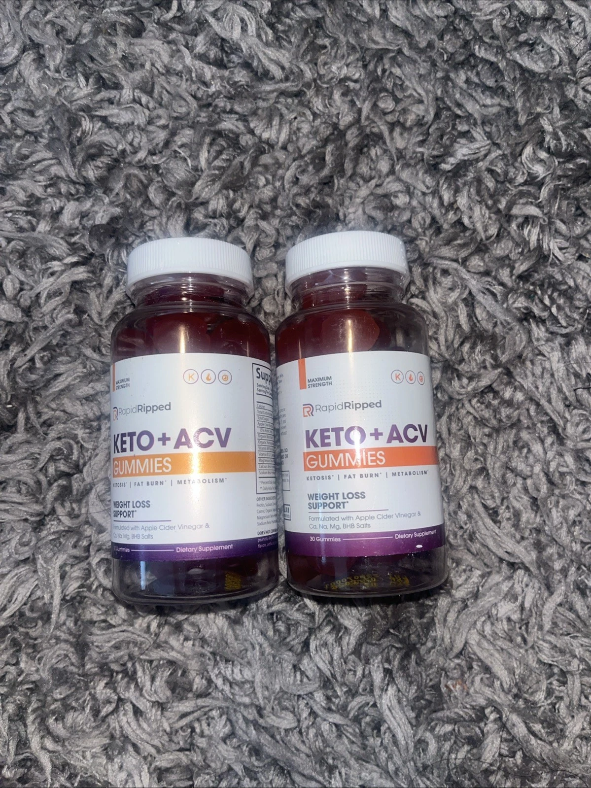 Rapid Ripped Keto ACV Gummies Max Strength Official Rapid Ripped Gummy (2 Pack)