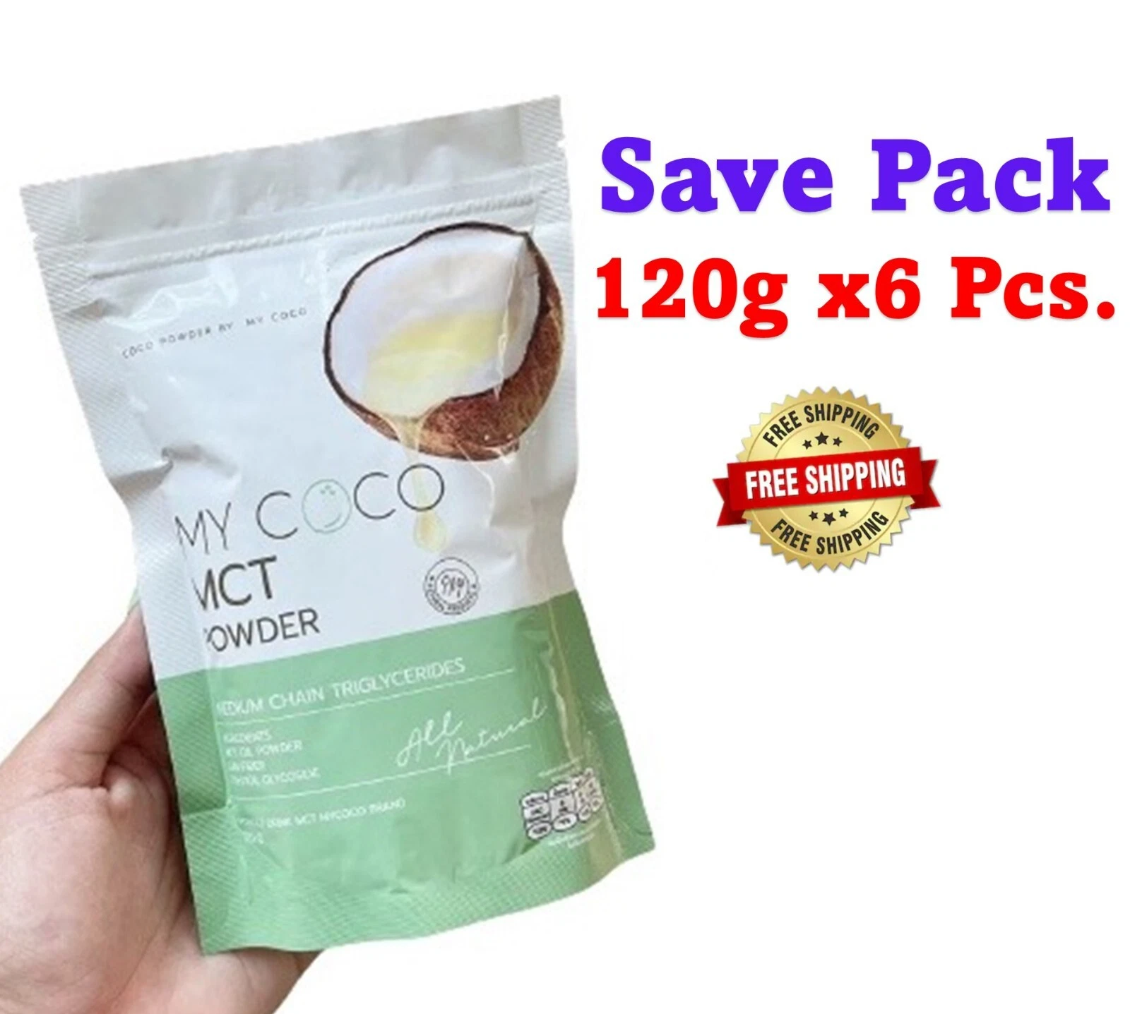 6x120g My coco MCT Powder Weight Management Reduce Fat Easy to Eat Slim Shape