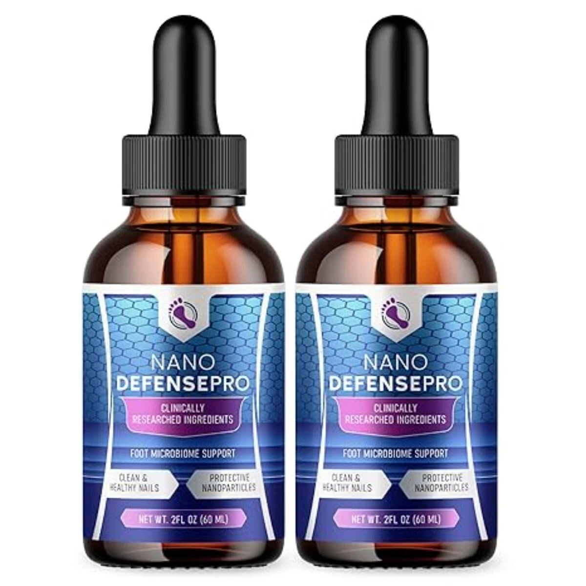 Nano Defense Pro Antifungal Liquid Clean Health Nails Supplement Serum (2 Pack)