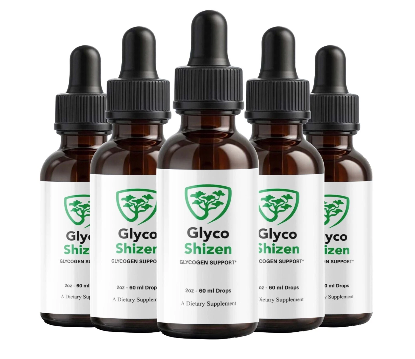 (5 Pack) Glyco Shizen Glycogen Support Drops Advanced Formula Vitamin Supplement