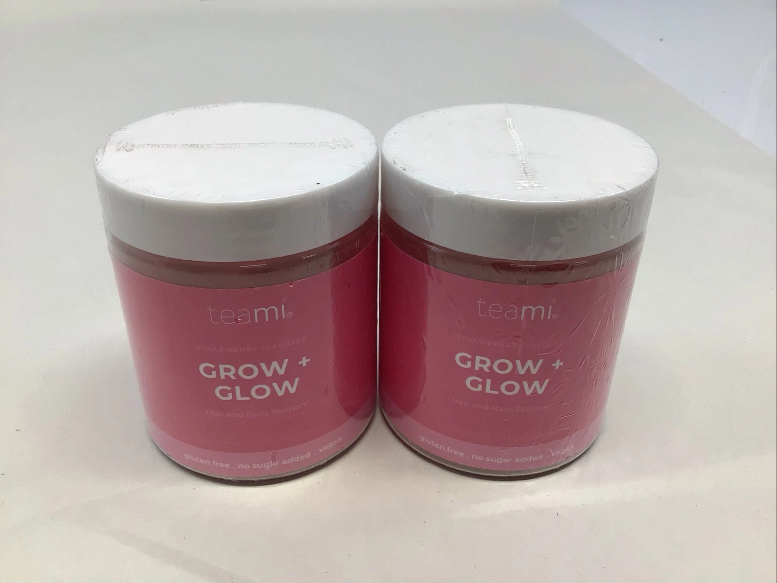 Teami Grow Plus Glow Gummies Strawberry Flavor 60 2 Pack Exp May 2025