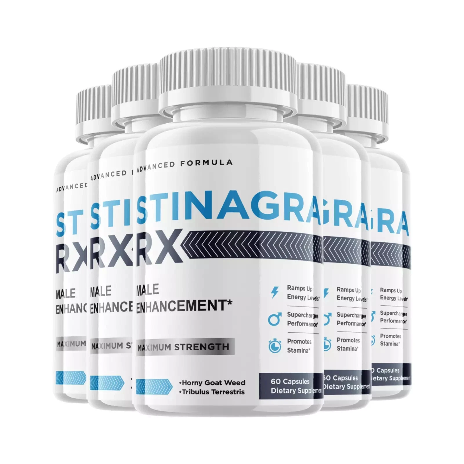 Stinagra RX Male Enhancement Formula Dietary Supplement - (300 Capsules) 5-Pack