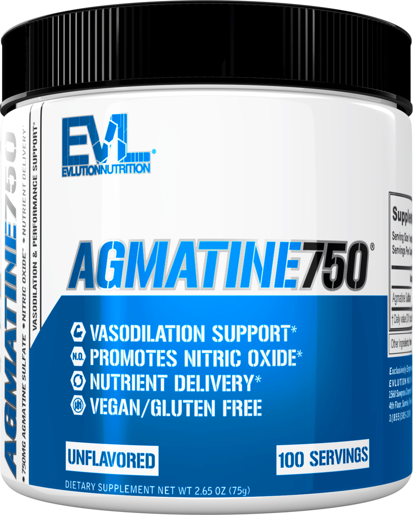 Evlution Nutrition Agmatine 750 - Vasodilation Support - 100 Servings