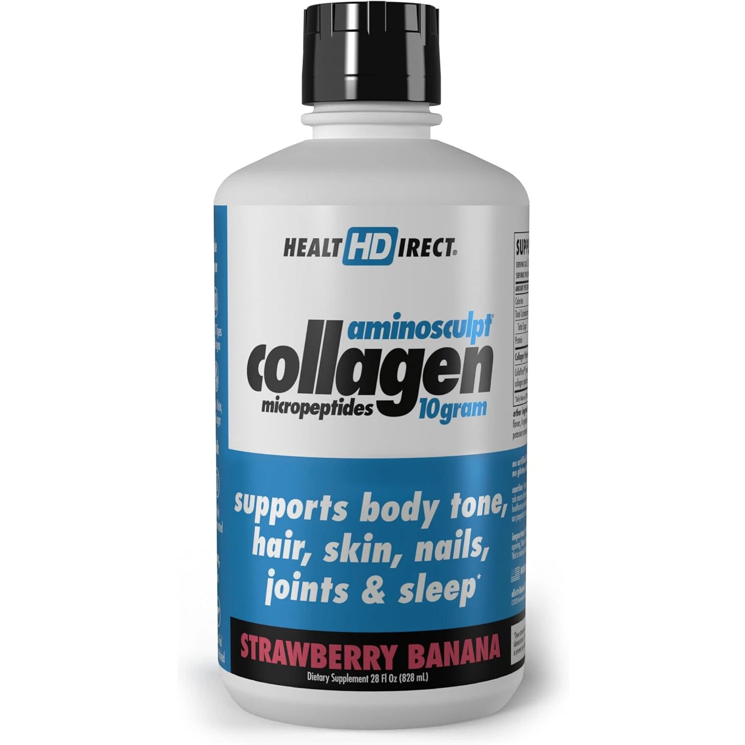 Health Direct Aminosculpt Collagen Micropeptides,10gm,StrawberryBanana,28FlOz