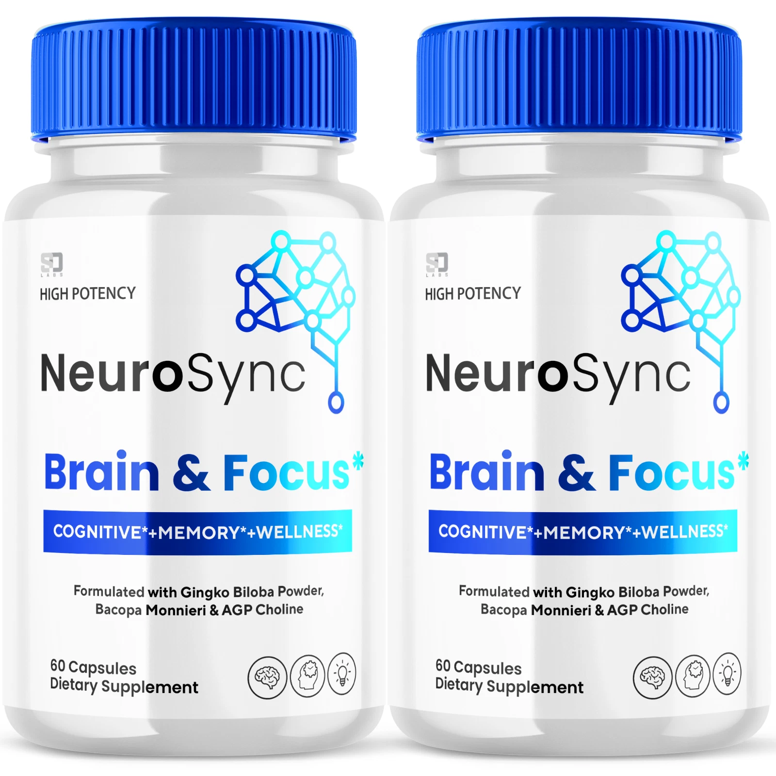 Neuro Sync Support Brain Health, Promotes Focus & Overall Wellness (2 Pack)