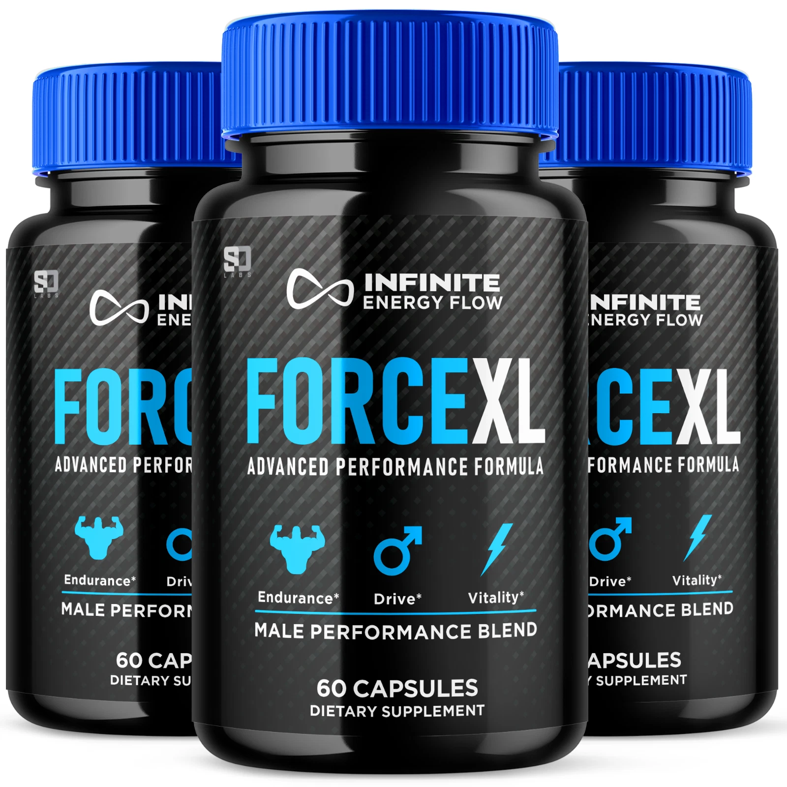 (3 Pack) Force XL Male Pills, Maximize Energy, Vitality & Stamina 180 Capsules
