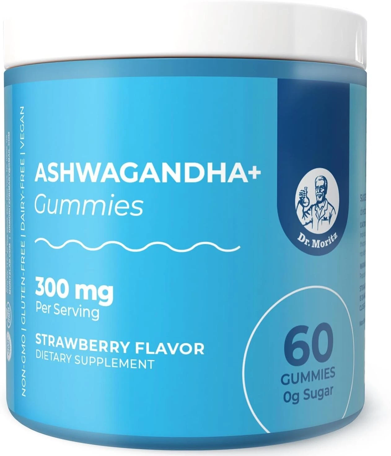 Ashwagandha Gummies Sugar Free for Women Men Supplements with L-Theanine GABA