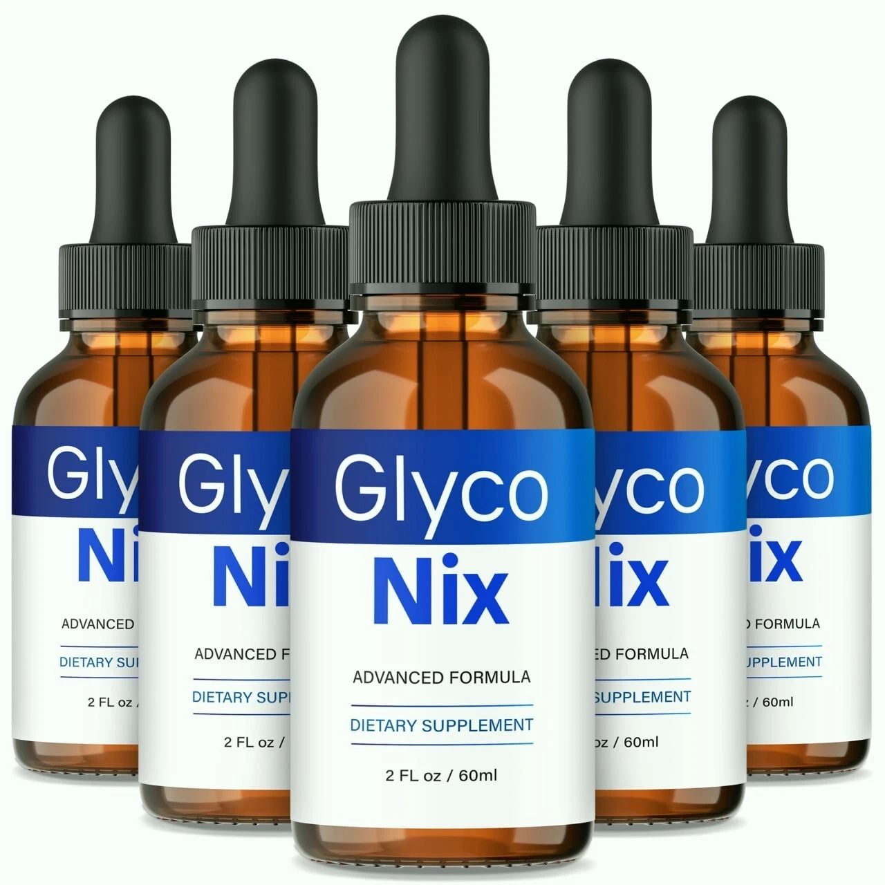 (5 Pack) Glyco Nix Formula for Blood Support, Healthy Circulation & Levels