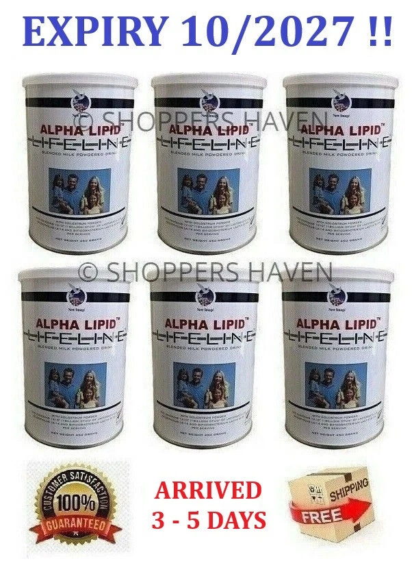 6 Cans Alpha Lipid Lifeline Colostrum Powder - Newly Arrived Stocks !!