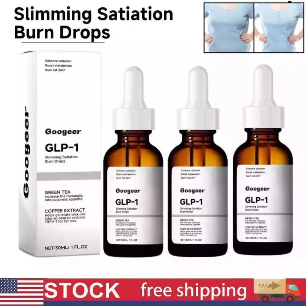 GLP-1 Weight Loss Fat Burner Drops Diet Supplement Slimming Drops 30 ML NEW