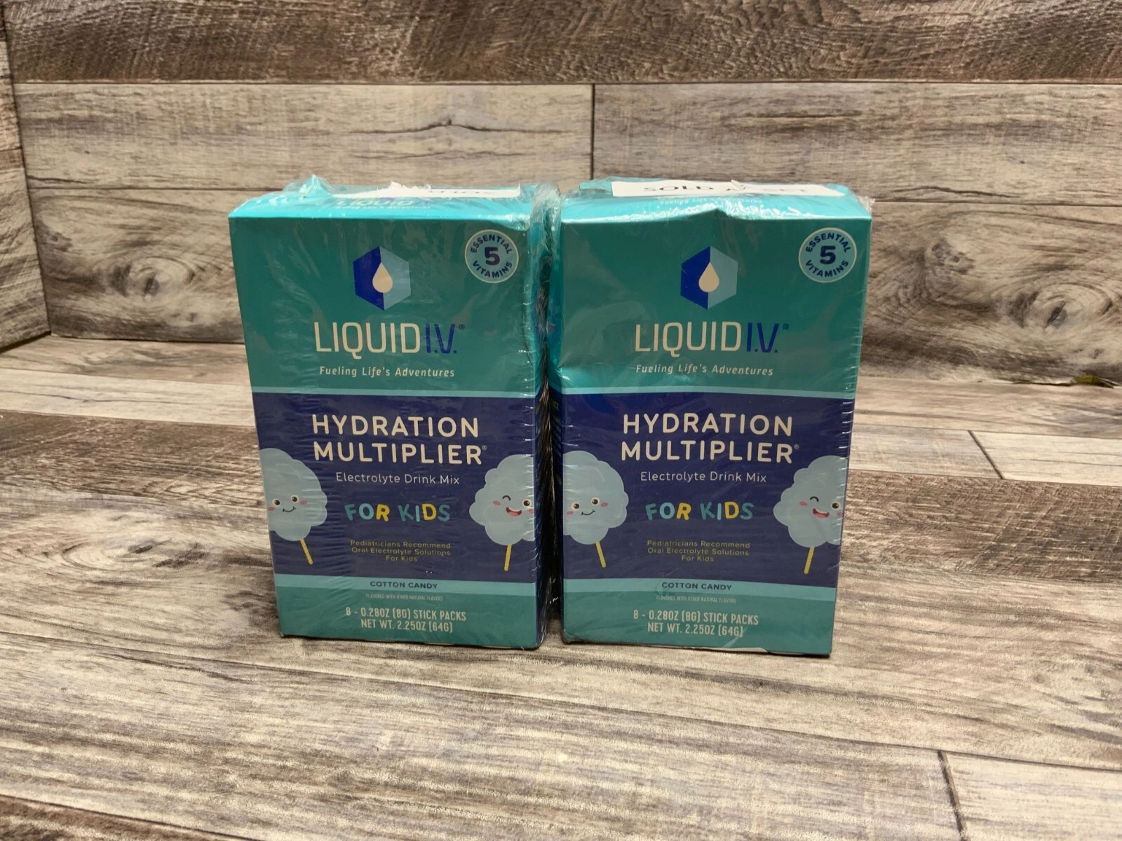 Liquid IV Hydration Multiplier Electrolyte Drink Mix - Cotton Candy (LOT OF 4)